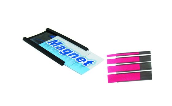Magnetický C-profil s papierom a priehľadnou fóliou (20ks)